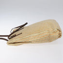 PRADA Hand Bag Leather Beige Auth bs23765-4