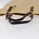 PRADA Hand Bag Leather Beige Auth bs23765-7