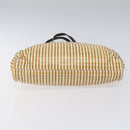 PRADA Hand Bag Leather Beige Auth bs23765-5