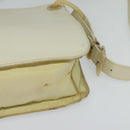 PRADA Shoulder Bag Leather Beige Auth bs23766-9