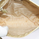 PRADA Shoulder Bag Leather Beige Auth bs23766-10