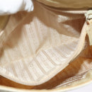 PRADA Shoulder Bag Leather Beige Auth bs23766-11