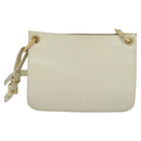 PRADA Shoulder Bag Leather Beige Auth bs23766-2