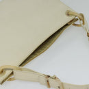 PRADA Shoulder Bag Leather Beige Auth bs23766-6