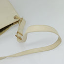PRADA Shoulder Bag Leather Beige Auth bs23766-7