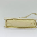 PRADA Shoulder Bag Leather Beige Auth bs23766-5