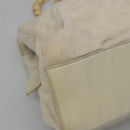 PRADA Shoulder Bag Nylon Beige Auth bs23768-14