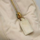 PRADA Shoulder Bag Nylon Beige Auth bs23768-10