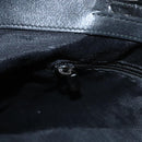 Salvatore Ferragamo Hand Bag Enamel Black Auth bs23791-23