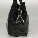 Salvatore Ferragamo Hand Bag Enamel Black Auth bs23791-3