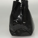 Salvatore Ferragamo Hand Bag Enamel Black Auth bs23791-4