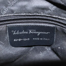 Salvatore Ferragamo Hand Bag Canvas Black Auth bs23793-12