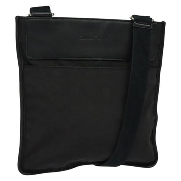 Salvatore Ferragamo Shoulder Bag Nylon Black Auth bs23806