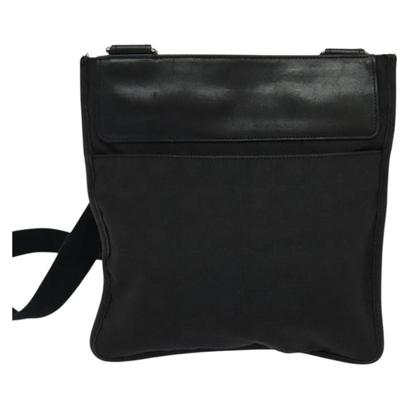 Salvatore Ferragamo Shoulder Bag Nylon Black Auth bs23806