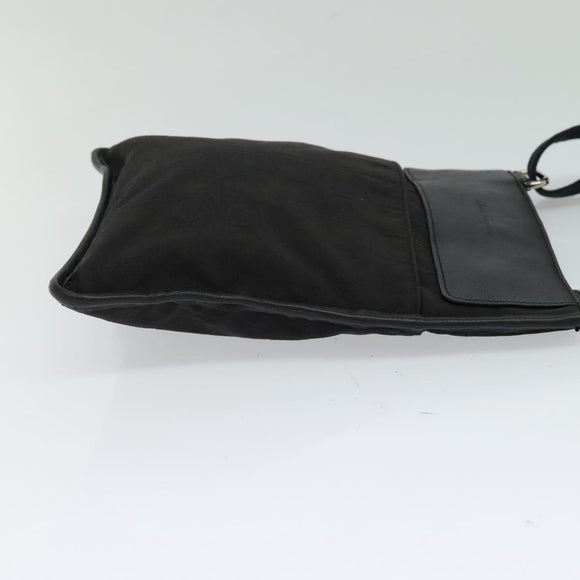 Salvatore Ferragamo Shoulder Bag Nylon Black Auth bs23806