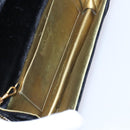 CHANEL Chain Shoulder Bag Velor Black CC Auth bs23807-16