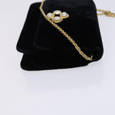 CHANEL Chain Shoulder Bag Velor Black CC Auth bs23807-4
