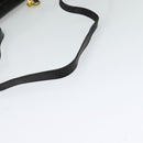 Salvatore Ferragamo Gancini Shoulder Bag Enamel Black Gold Auth bs23808-7