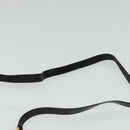 Salvatore Ferragamo Gancini Shoulder Bag Enamel Black Gold Auth bs23808-8