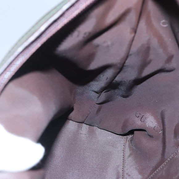 GUCCI Shoulder Bag Canvas Khaki 000 0602 Auth bs23832