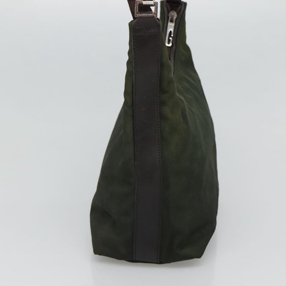 GUCCI Shoulder Bag Canvas Khaki 000 0602 Auth bs23832