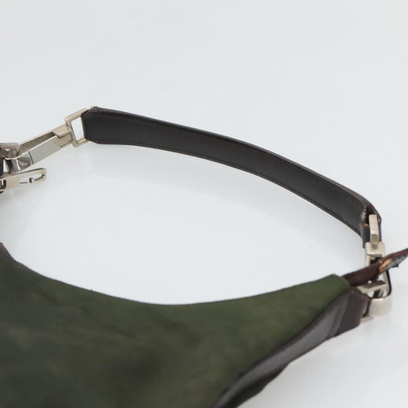 GUCCI Shoulder Bag Canvas Khaki 000 0602 Auth bs23832