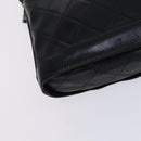 CHANEL Matelasse Chain Shoulder Bag Lamb Skin Black CC Auth bs23838-17
