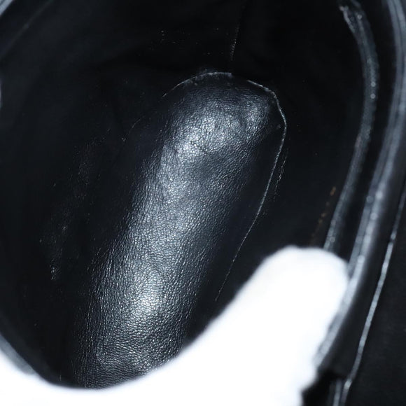 CHANEL Matelasse Chain Shoulder Bag Lamb Skin Black CC Auth bs23838