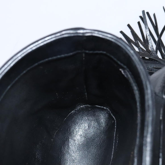 CHANEL Matelasse Chain Shoulder Bag Lamb Skin Black CC Auth bs23838