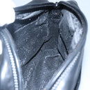 BALLY Chain Shoulder Bag Leather Black Gold Auth bs23848-18