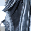 BALLY Chain Shoulder Bag Leather Black Gold Auth bs23848-20