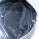 BALLY Chain Shoulder Bag Leather Black Gold Auth bs23848-21