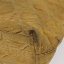 Christian Dior Canage Shoulder Bag Nylon Yellow Auth bs23852-12