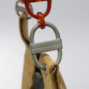 Christian Dior Canage Shoulder Bag Nylon Yellow Auth bs23852-14