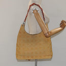 Christian Dior Canage Shoulder Bag Nylon Yellow Auth bs23852-21