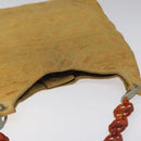 Christian Dior Canage Shoulder Bag Nylon Yellow Auth bs23852-6