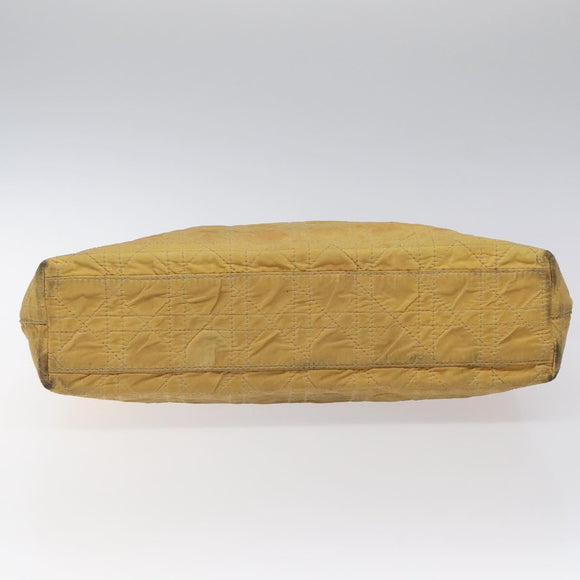 Christian Dior Canage Shoulder Bag Nylon Yellow Auth bs23852