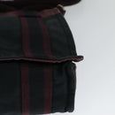 HERMES Fourre Tout Bassas PM Shoulder Bag Canvas Black Auth bs23858-11