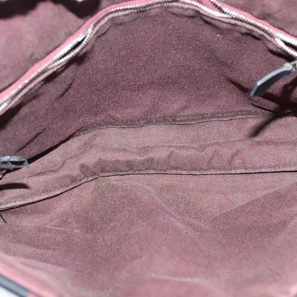 HERMES Fourre Tout Bassas PM Shoulder Bag Canvas Black Auth bs23858