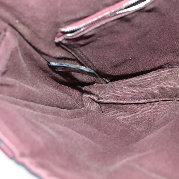 HERMES Fourre Tout Bassas PM Shoulder Bag Canvas Black Auth bs23858