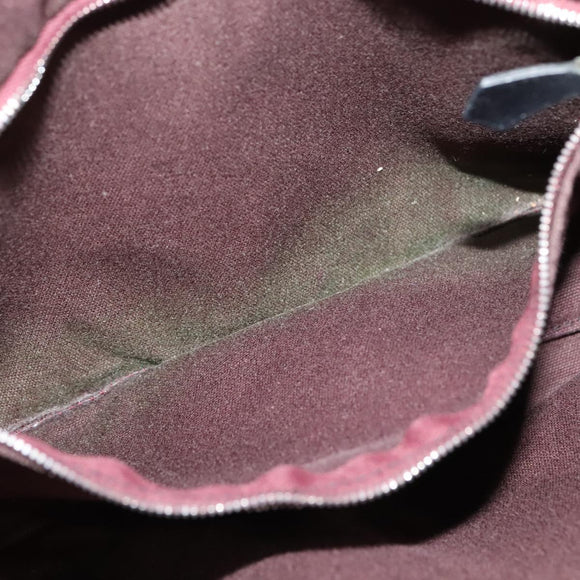 HERMES Fourre Tout Bassas PM Shoulder Bag Canvas Black Auth bs23858