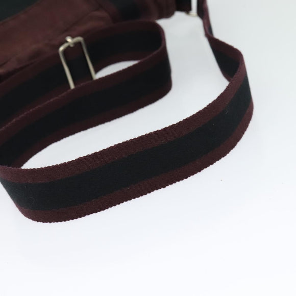 HERMES Fourre Tout Bassas PM Shoulder Bag Canvas Black Auth bs23858