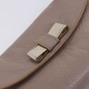 Chloe Lily Shoulder Bag Leather Beige Auth bs23861-18