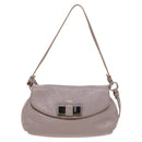 Chloe Lily Shoulder Bag Leather Beige Auth bs23861-2