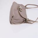 Chloe Lily Shoulder Bag Leather Beige Auth bs23861-3