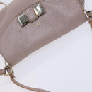 Chloe Lily Shoulder Bag Leather Beige Auth bs23861-6