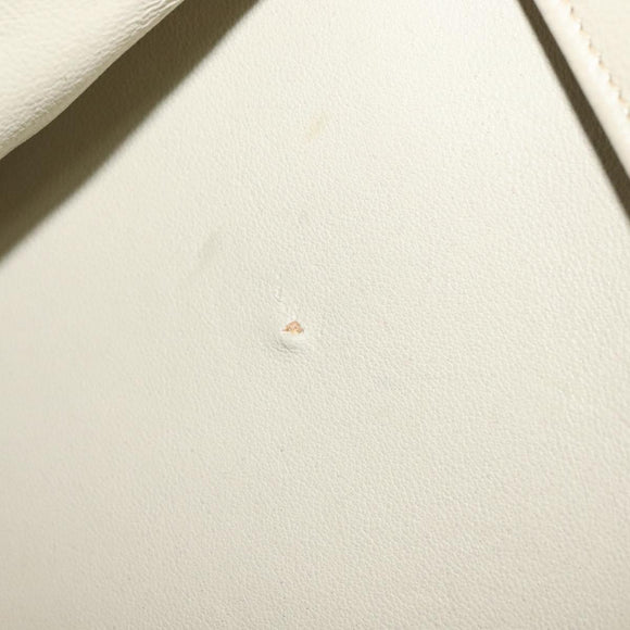 Christian Dior Shoulder Bag Leather Beige Auth bs23864