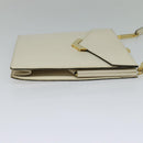 Christian Dior Shoulder Bag Leather Beige Auth bs23864-4