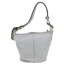 Coach Shoulder Bag Leather White Auth bs23865-2