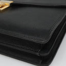 VERSACE Hand Bag Leather Black Auth bs23868-9